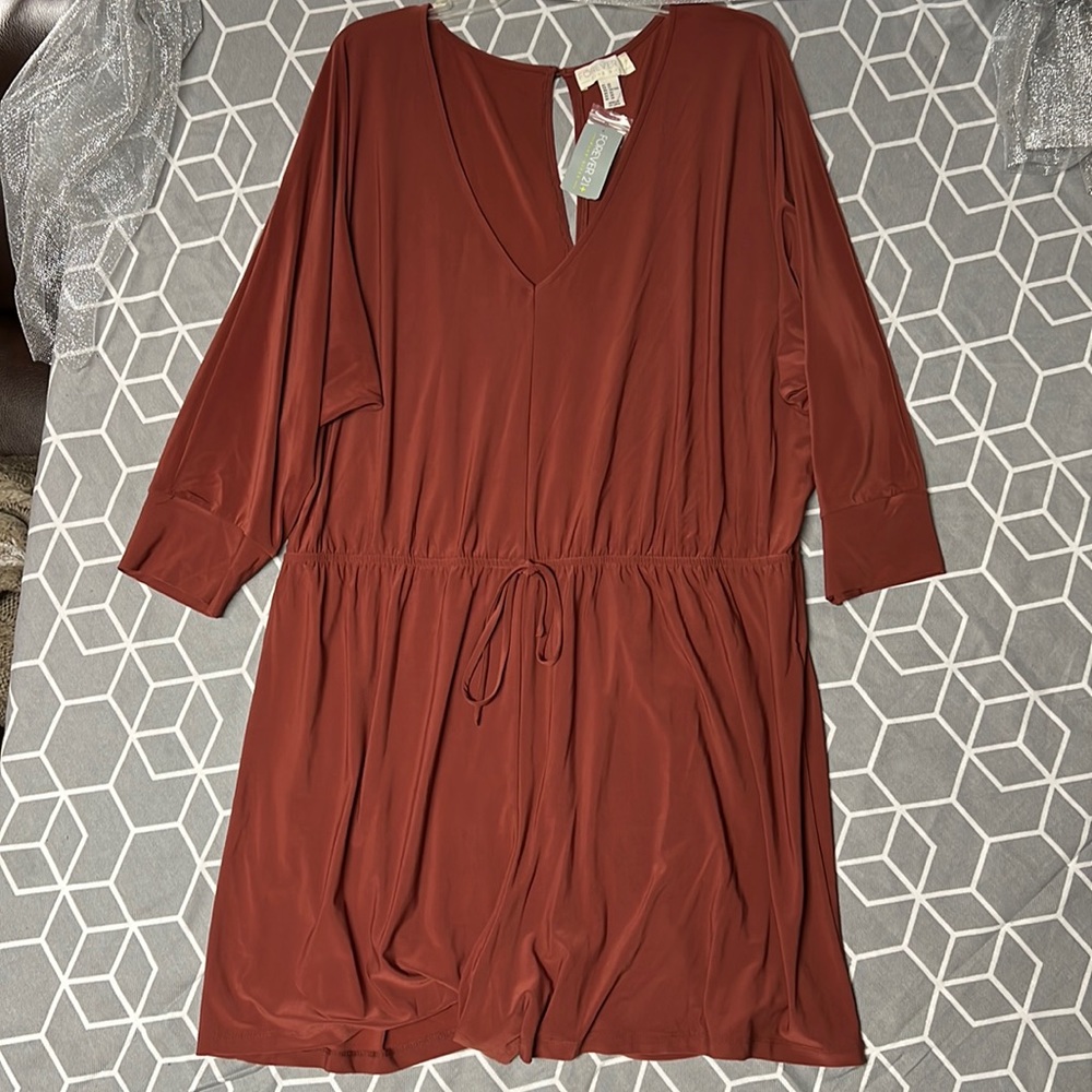 Forever 21+ Size 3x/24 JumperSuit Brown